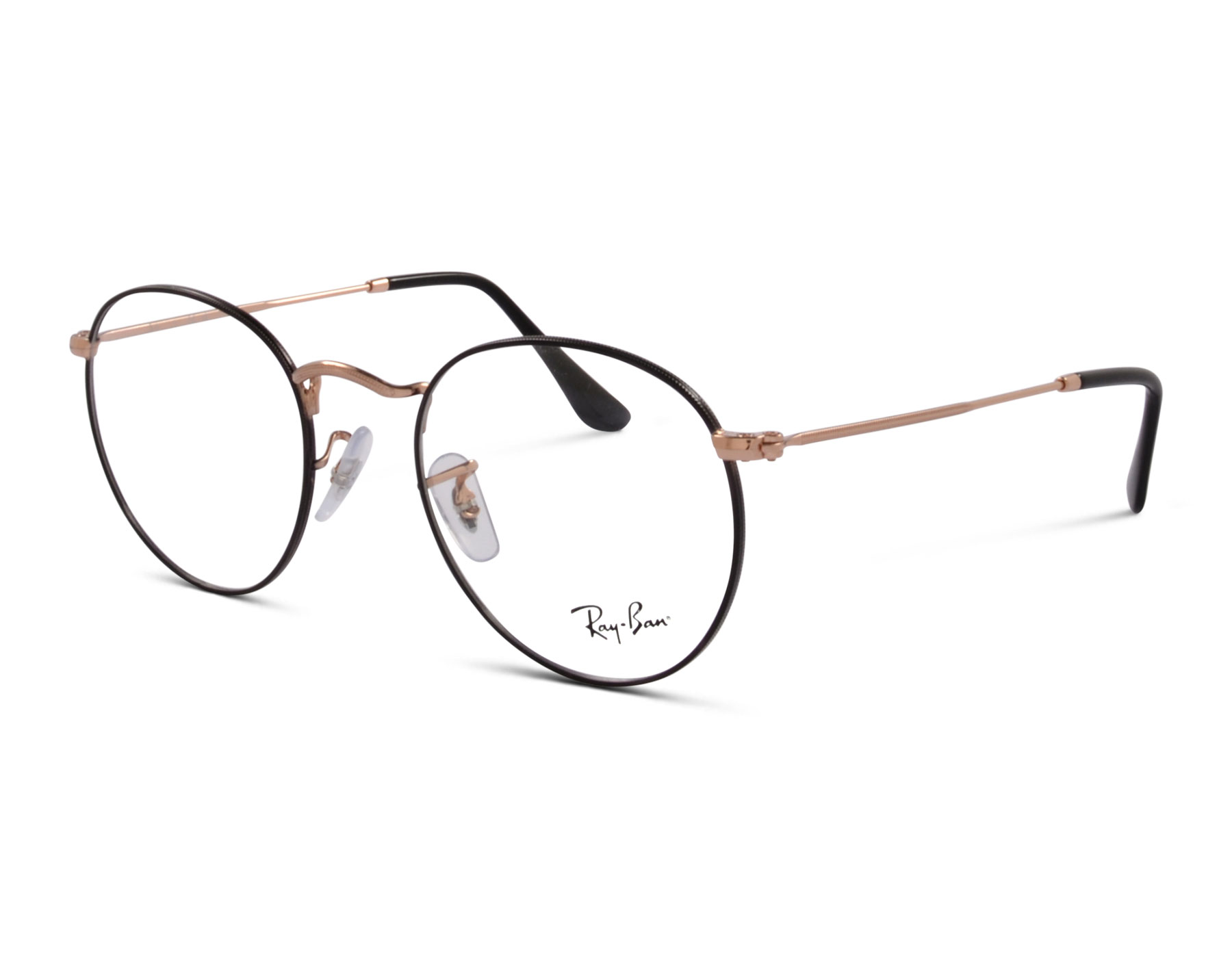 Ray-Ban Round Metal RB3447V 3173 50 Schwarz/Roségold