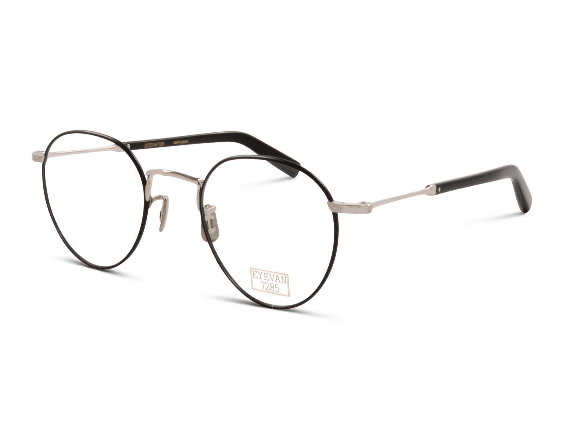 Eyevan 219 805800 47 Schwarz/Silber