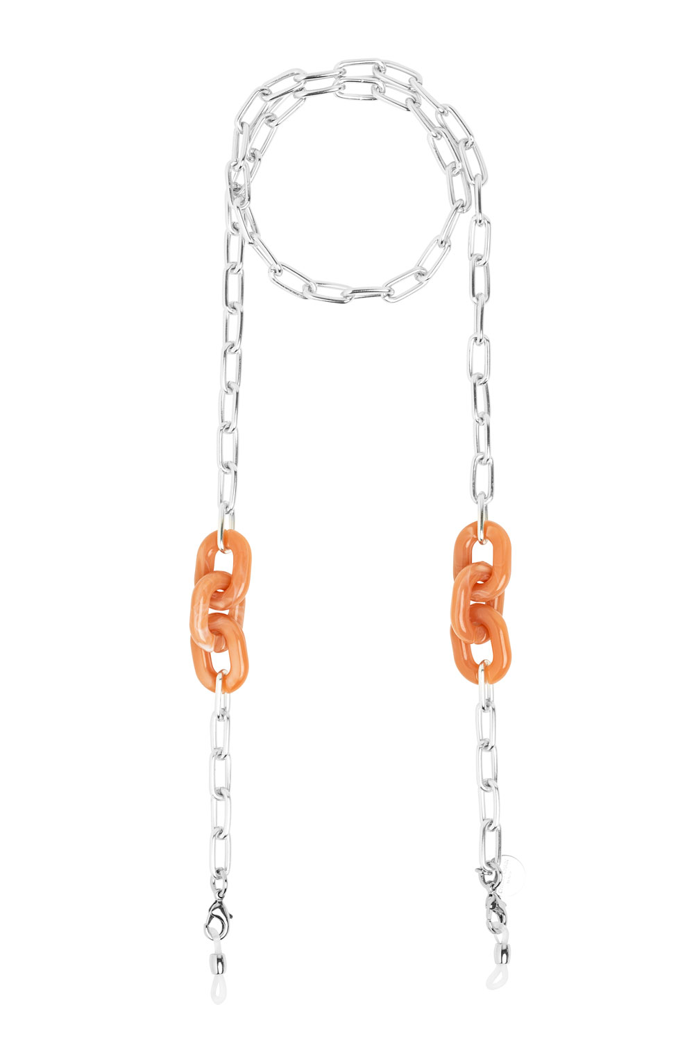 Cheeky Chain BABY CLARA rose quartz/silver