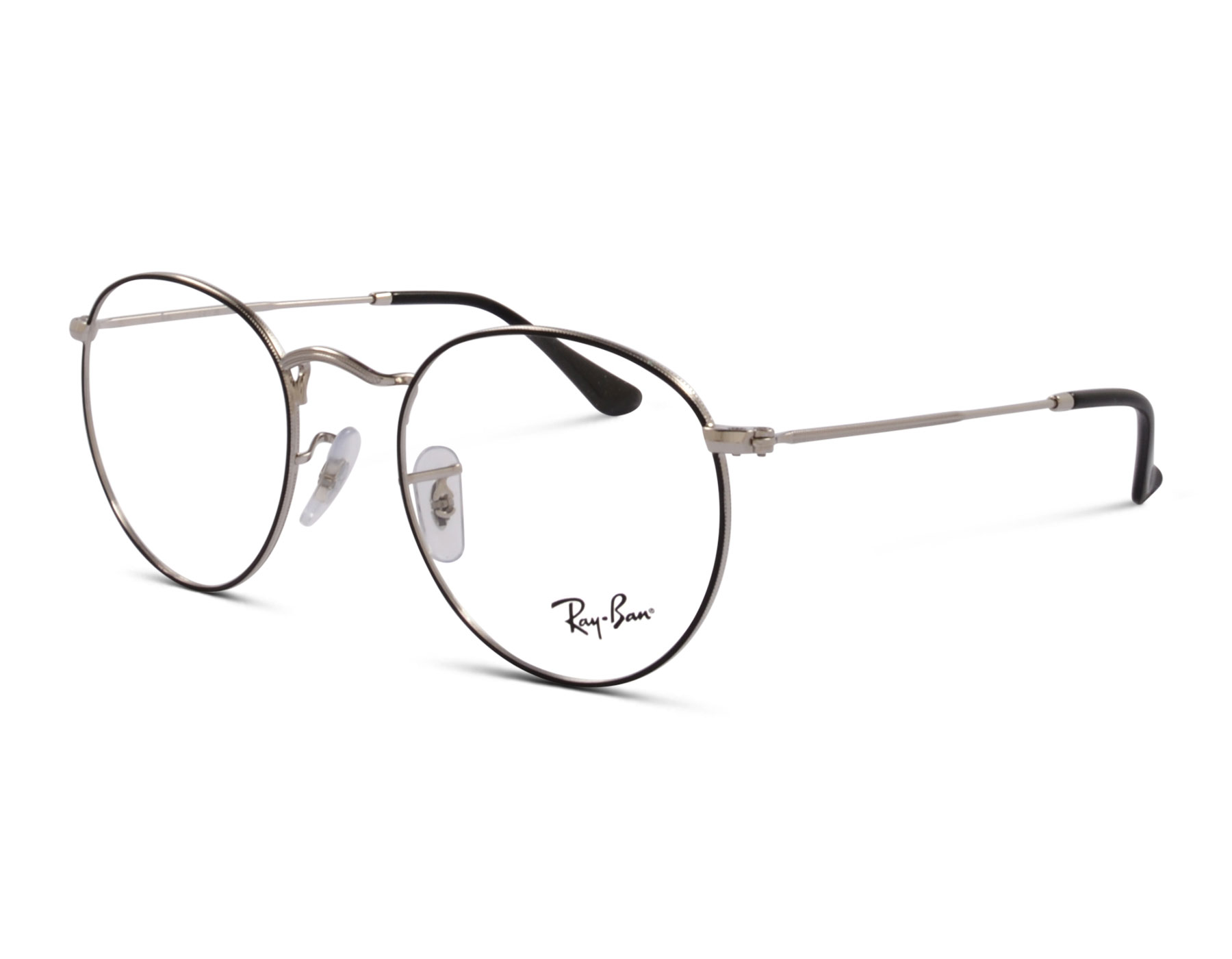 Ray-Ban Round Metal RB3447V 2861 50 Schwarz/Silber