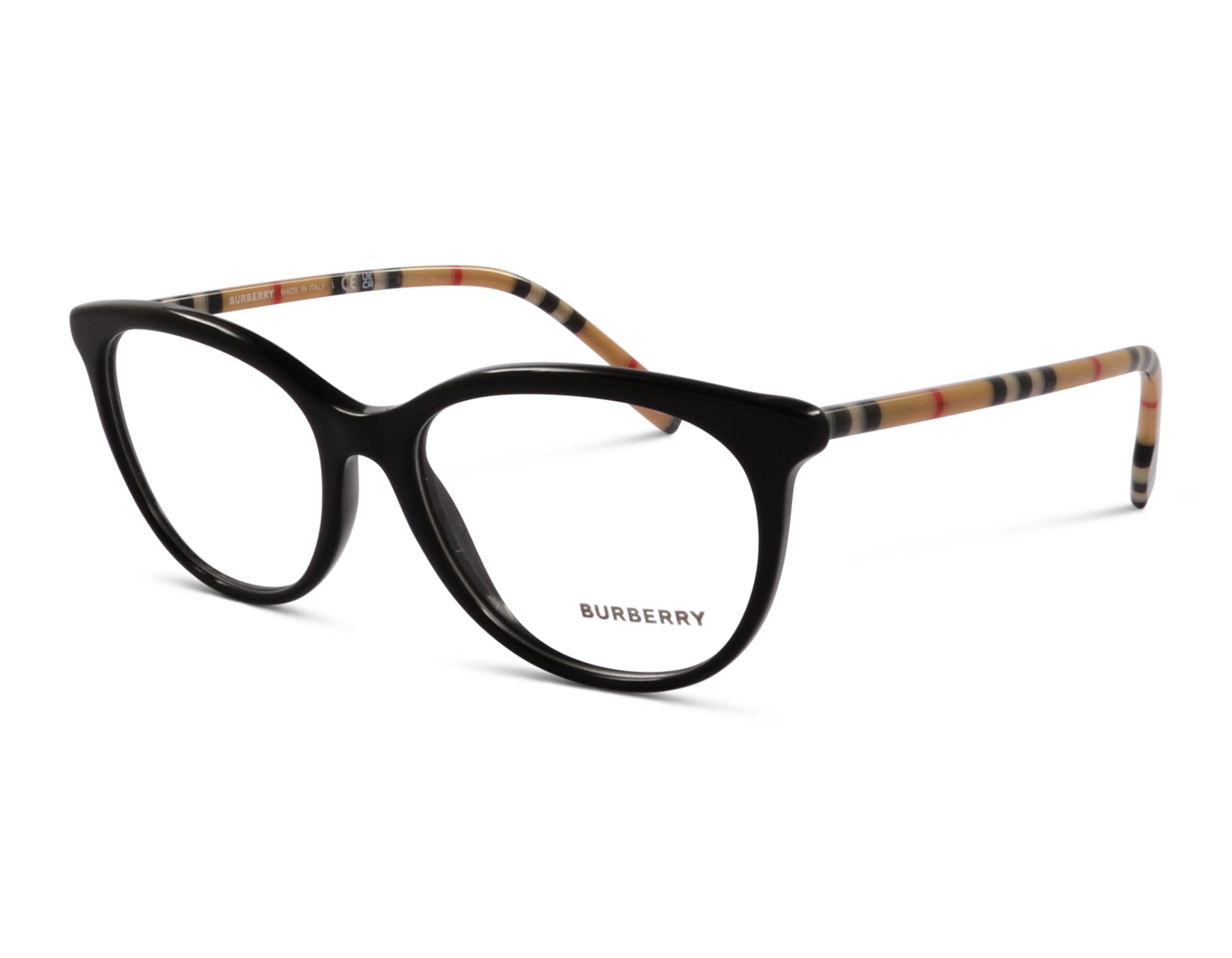 Burberry B2389 3853 52 Schwarz/Beige Karo