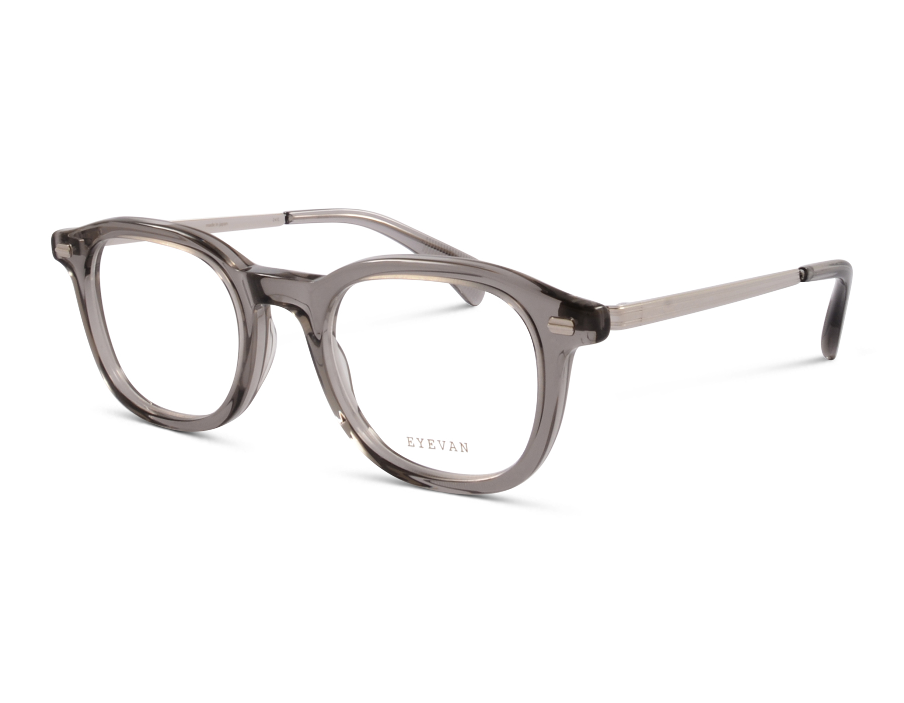 Eyevan Clubman-E SLGRY 49 Grau transparent