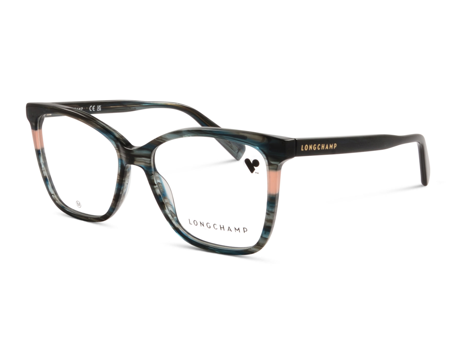 Longchamp LO2741 308 52 Grün/Grau/Blau/Rose